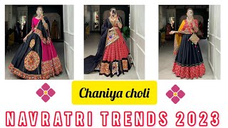 latest navratri outfit ideas 2023// garba chaniya choli designs