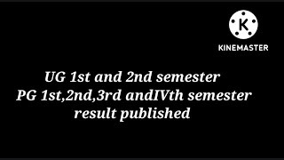 Calicut University UG , PG 1st,2nd,3rd and IVth result published