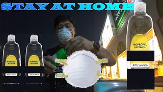 STAY AT HOME | BE SAFE | ALCOHOL+MASK