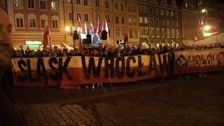 Marsz Wielkiej Polski Niepodległej - Wrocław 11.11.2018 r. cz. 13 Ostatnia prosta