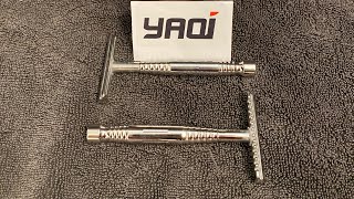 Yaqi Romulus Artist Club Bladed Razors. Open comb & closed comb version. 316l stainless