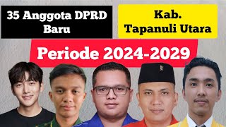 Anggota DPRD baru Kab. Tapanuli Utara Periode 2024-2029