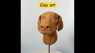 clay art, clay dog making easy #shorts #claysculpture @artbreeze