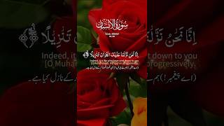 BEAUTIFUL VOICE QURAN TILAWAT | SURAH INSAAN | QURAN RECITATION | #quran #shorts