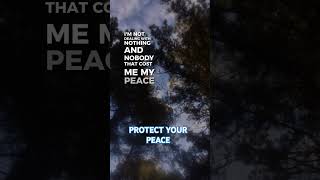 Protect Your Peace ✨ Motivation#PeaceOfMind #StayPositive #SelfCare #ProtectYourEnergy