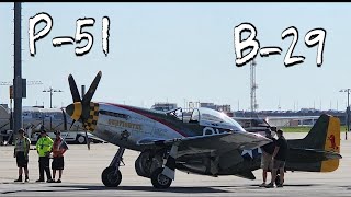 P51 and B29 Comes to Des Moines for a short stop.  Amazing Sound