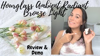 Hourglass Ambient Radiant Bronze Light Bronzer Review + Demo| Jasmin Sparkle