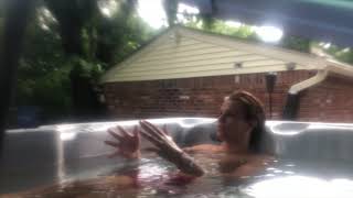 Hot Tub Thunderstorm Vlog