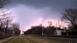 Severe Thunderstorm Clouds Fast Foward Motion