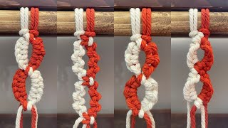 Tutorial 4 very beautiful macrame pattern