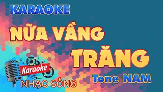 Nữa Vầng Trăng Remix Karaoke - Tone Nam  - Karaoke Nhạc Sống Sóc Trăng