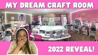 My Dream Craft Room Tour | Complete Tour of My Organized Space | Behind The Scenes of My Etsy Studio