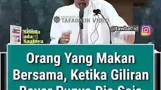 Orang yang makan bersama,  ketika giliran bayar punya dia saja