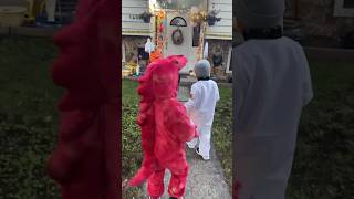 #cutest #dinosaur and #youngest #astronaut went to #trick or #treat #toddlers #viral #trending #beta