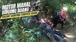 MOTOR DI BUANG BUANG !! Jalur Terlihat Gampang Tapi di Lewati Susah