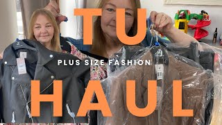 FABULOUS faux leather skirt and biker jacket successes from Tu @ Sainsburys. #PLUS SIZE #HAUL #TU