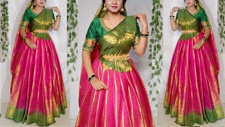 Festival Saree Draping Style/Saree wearing new elegant way to look More beautiful/@Saundaryaa