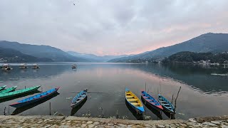 Fewa lake boat riding #pokhara #talbharahi #boating