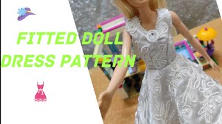 DIY:Pattern Barbie Dress #tutorial #diy #toys #dressmaking