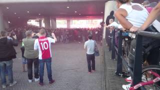 Ajax Fans before Ajax vs. Rapid (Ajax Amsterdam - Rapid Wien | 04.08.15)