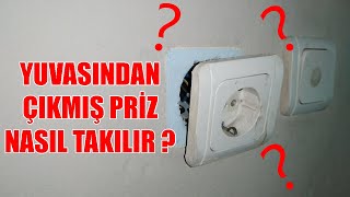 YERİNDEN  ÇIKAN PRİZ NASIL TAKILIR ? - DETAYLI ANLATIM