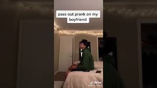 Pass out prank on game addict boyfriend || his reaction😓