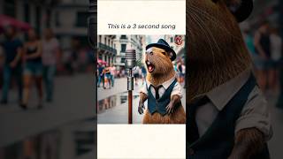 This is a 3 second song - capybara ai cover #funny #music #ai #memes