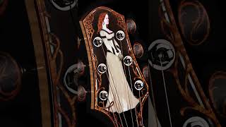 The "Lady Eire" custom guitar headstock Inlay