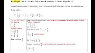 Difference between two fractions is 1/8Find the fractionsif first fraction isthe sum of 1/4 and 3/8