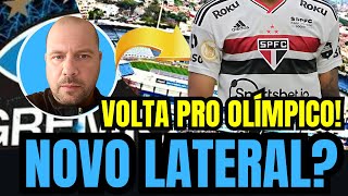 🔵⚫️⚪️URGENTE ! NOVO LATERAL CHEGANDO? ! NOVIDADE SOBRE O OLÍMPICO ! NOTÍCIAS DO GRÊMIO HOJE