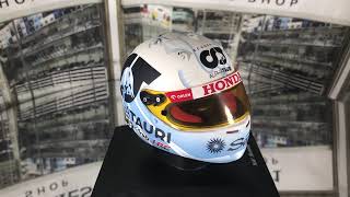 Spark 1/5 Yuki Tsunoda Alpha Tauri Formula 1 Racing Helmet Singapore GP 2023