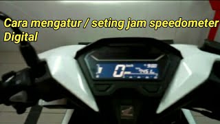 Cara Seting jam speedometer Digital (motor honda Vario)