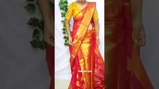 Bridal Silk Saree draping❤️ #Shorts #shortsfeed