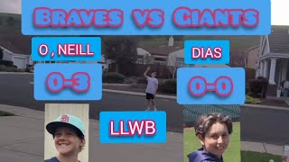 Little League Wiffle Ball Game 4. Braves vs Giants. 3/9/24 #LLWB