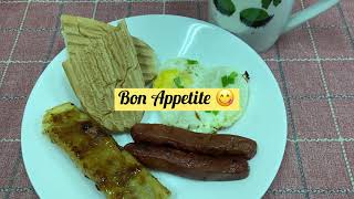 Angel’s Cooking: MY SIMPLE BREAKY | TURON |SAUSAGE | SUNNY SIDE UP EGG| TOASTED BREAD| EASY COOKING