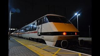 *New livery* Intercity 91119 arriving and departing Stevenage 1E24 EDB to KGX 14/11/18