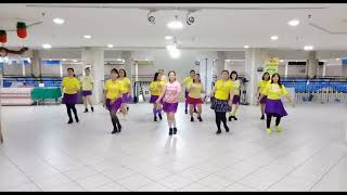 Bailando Bachata Line Dance - Demo By D'Sisters & Friends LDG @iraweisburd @Raymondsarlemijn