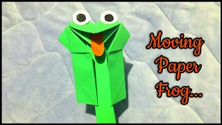 Paper Frog | Moving Paper Toys | Easy Paper Craft For Kids.