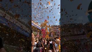 Shroff Building Pushpa Vrushti || Parel cha Raja 2024 #ganpativisarjan #shorts