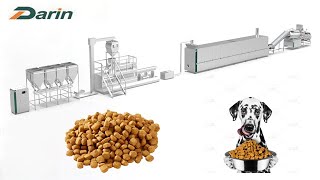 Dry Dog Food Production Line/How It's Made Kibbles/Kibble Making Machine/Dog Food Extruder in Syria