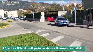 Il Questore di Terni ha disposto la chiusura di un esercizio pubblico