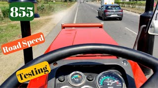 Swaraj 855  Road Speed Testing🚜✅👌