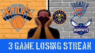 | New York Knicks ON A 3 GAME LOSING STREAK | WHAT'S THE PROBLEM? | CAN IT BE FIXED?