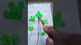 leaf painting idea | creative ideas | #shorts #viral #creativitywithaera #art #painting #creativity