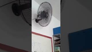 #fan Ventilador parede Loren Sid tufão