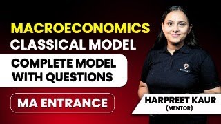 Macroeconomics Classical Model | Complete Model With Questions | MA Entrance | Harpreet Kaur