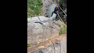 canyoning abseil to zipline off a 25m high waterfall.