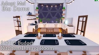 Adopt Me! Bio Dome House - Kitchen and Dining Room - Tour and Speed Build