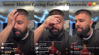 Sunny Malton Live Talking About Sidhu Moosewala and Crying 😭💔