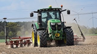 Mais legen // John Deere 6150R mit Becker